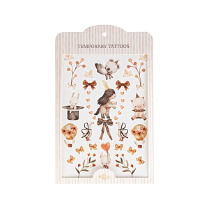 Набор временных татуировок Mrs. Ertha "Bloomy Love", 25 шт, цветочная магия