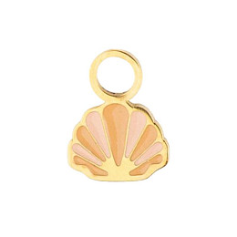 Шарм-подвеска в виде ракушки Mrs. Ertha "Golden Shell", 1 шт