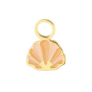 Шарм-подвеска в виде ракушки Mrs. Ertha "Golden Shell", 1 шт