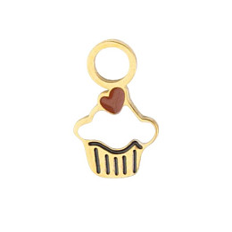 Шарм-подвеска в виде маффина Mrs. Ertha "Love Muffin", 1 шт