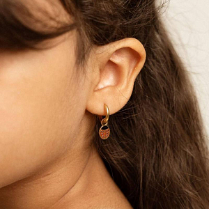 Шарм-подвеска в виде божьей коровки Mrs. Ertha "Minimal Lady", 1 шт