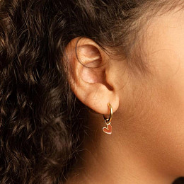 Шарм-подвеска в виде сердца Mrs. Ertha "Organic Heart", 2 шт