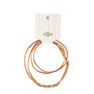 Бусы для трех шармов Mrs. Ertha "Rusted", карамельные