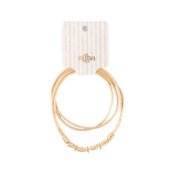 Бусы для трех шармов Mrs. Ertha "Soft Peach", персиковые