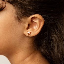 Серьги-пусеты в виде банта Mrs. Ertha "Tied Love", 2 шт