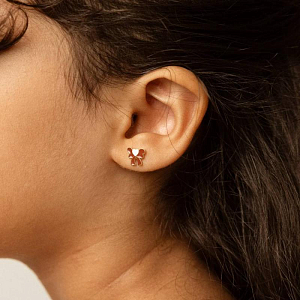 Серьги-пусеты в виде банта Mrs. Ertha "Tied Love", 2 шт