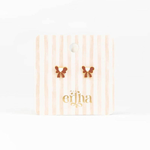 Серьги-пусеты в виде банта Mrs. Ertha "Tied Love", 2 шт