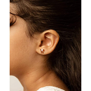 Серьги-пусеты в виде банта Mrs. Ertha "Tied Love", 2 шт