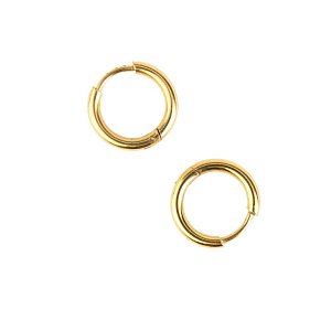 Серьги-кольца для шармов Mrs. Ertha "Essential", 2 шт, диаметр 14 мм