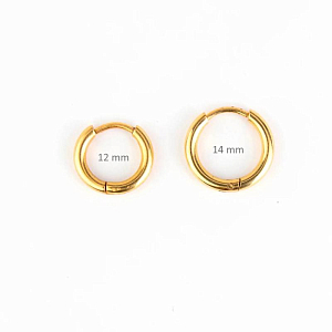 Серьги-кольца для шармов Mrs. Ertha "Essential", 2 шт, диаметр 14 мм