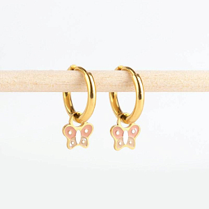 Серьги-кольца для шармов Mrs. Ertha "Essential", 2 шт, диаметр 14 мм