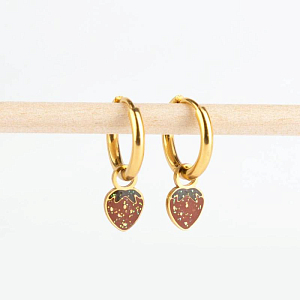 Серьги-кольца для шармов Mrs. Ertha "Essential", 2 шт, диаметр 14 мм