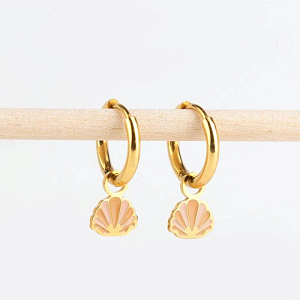 Серьги-кольца для шармов Mrs. Ertha "Essential", 2 шт, диаметр 14 мм