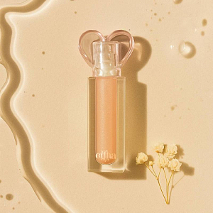 Блеск для губ с ароматом клубники Mrs. Ertha "Glimmies Vegan Sparkle Vanilla", перламутровая ваниль