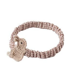 Повязка на голову Gingersnaps "Elara Bunny", 2 шт, мятная с бежевым