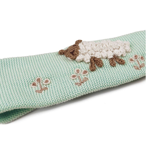 Повязка на голову вязаная Gingersnaps "Barbara Sheep", мятная