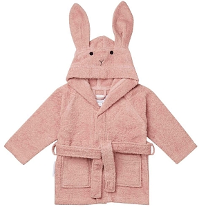 Детский махровый халат Liewood "Кролик", розовый