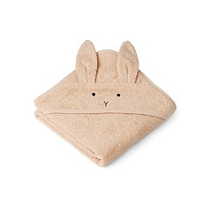 Детское полотенце с капюшоном Liewood "Кролик", бежевое, 70 х 70 см