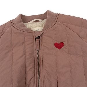 Куртка-бомбер Konges Slojd "Juno Burlwood", пыльно-розовый