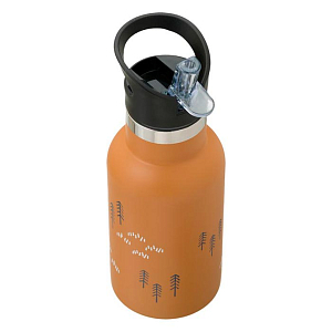 Бутылка-термос для напитков Fresk "Осенний лес", желтая, 350 мл