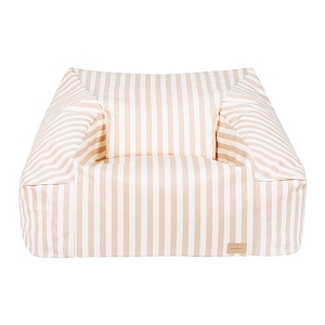 Кресло Nobodinoz "Chelsea Twill Taupe Stripes", нежно-розовая полоска, 72 х 75 х 42 см