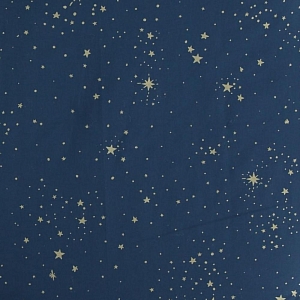 Кресло Nobodinoz "Essaouira Elements Gold Stella/Night", россыпь звезд с синим, 115 х 77 х 77 см