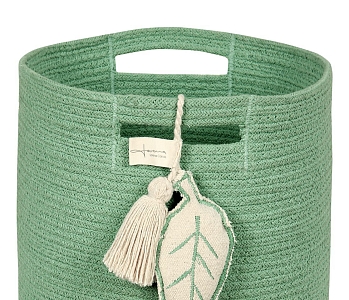 Корзина для хранения Lorena Canals с листом, зеленая