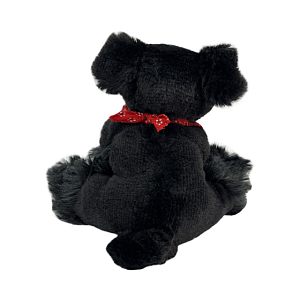 Плюшевая игрушка Bukowski "Собачка Spring Dog", черная, 15 см