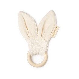Грызунок на кольце Nobodinoz "Bunny Teether Ring", кремовый