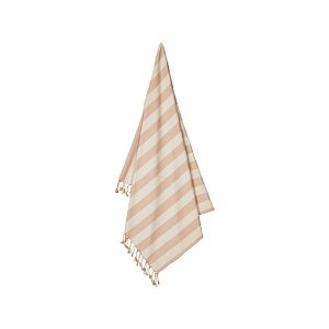 Детское пляжное полотенце Liewood, бледно-розовое в полоску, 160 х 100 см