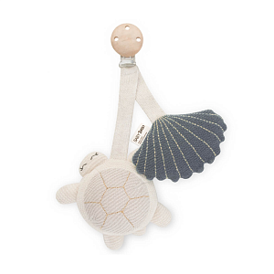 Подвесная развивающая игрушка Baby Bello "Черепаха Tily", серо-голубая