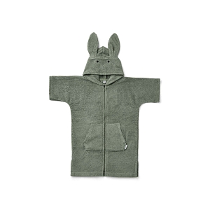 Детский махровый халат Liewood "Кролик", зеленый