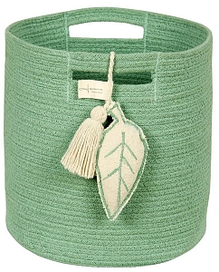 Корзина для хранения Lorena Canals с листом, зеленая