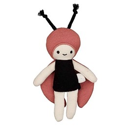 Текстильная кукла Fabelab "Божья коровка", мульти, 12 см