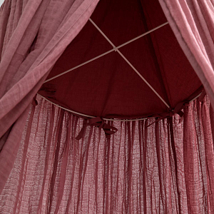 Балдахин Sebra для детской кроватки, темно-розовый