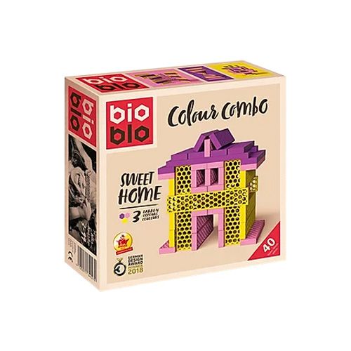 Конструктор Bioblo "Colour combo: Sweet home", 40 биоблоков
