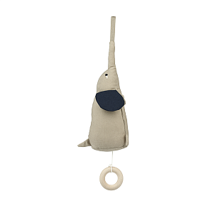 Текстильная музыкальная игрушка LIEWOOD "Слон Ailo", песочный, 24 см