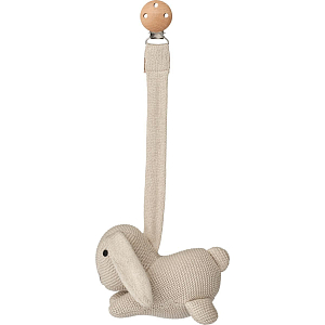 Вязаная развивающая игрушка для коляски LIEWOOD "Зайка Priya", песочная, 25 см