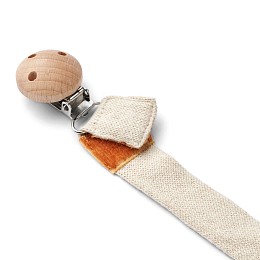Вязаная развивающая игрушка для коляски LIEWOOD "Гусенок Priya", песочная, 25 см