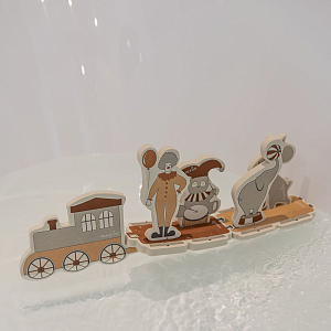 Набор игрушек для ванной nuuroo "Elis Carnival Train", 10 шт, карнавальный поезд