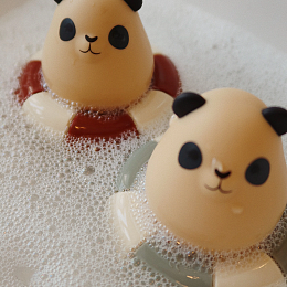 Набор игрушек для ванной Konges Slojd "Кувшин и панда", миндальный
