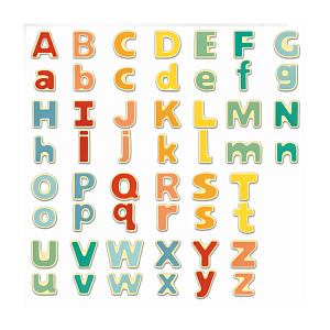 Деревянные магнитные буквы Hape "Учим английский", 52 элемента