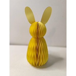 Фигура бумажная Party Deco "Кролик", желтая, 30 см 1*