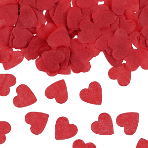 Конфетти Party Deco "Сердца", красное, 1,6 см