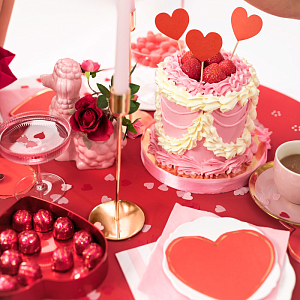 Конфетти Party Deco "Сердца", розовое, 1,6 см