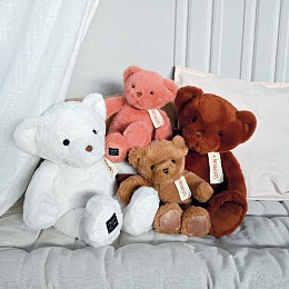 Мягкая игрушка Histoire d'Ours "Медведь Le Nounours", розовое пралине, 28 см